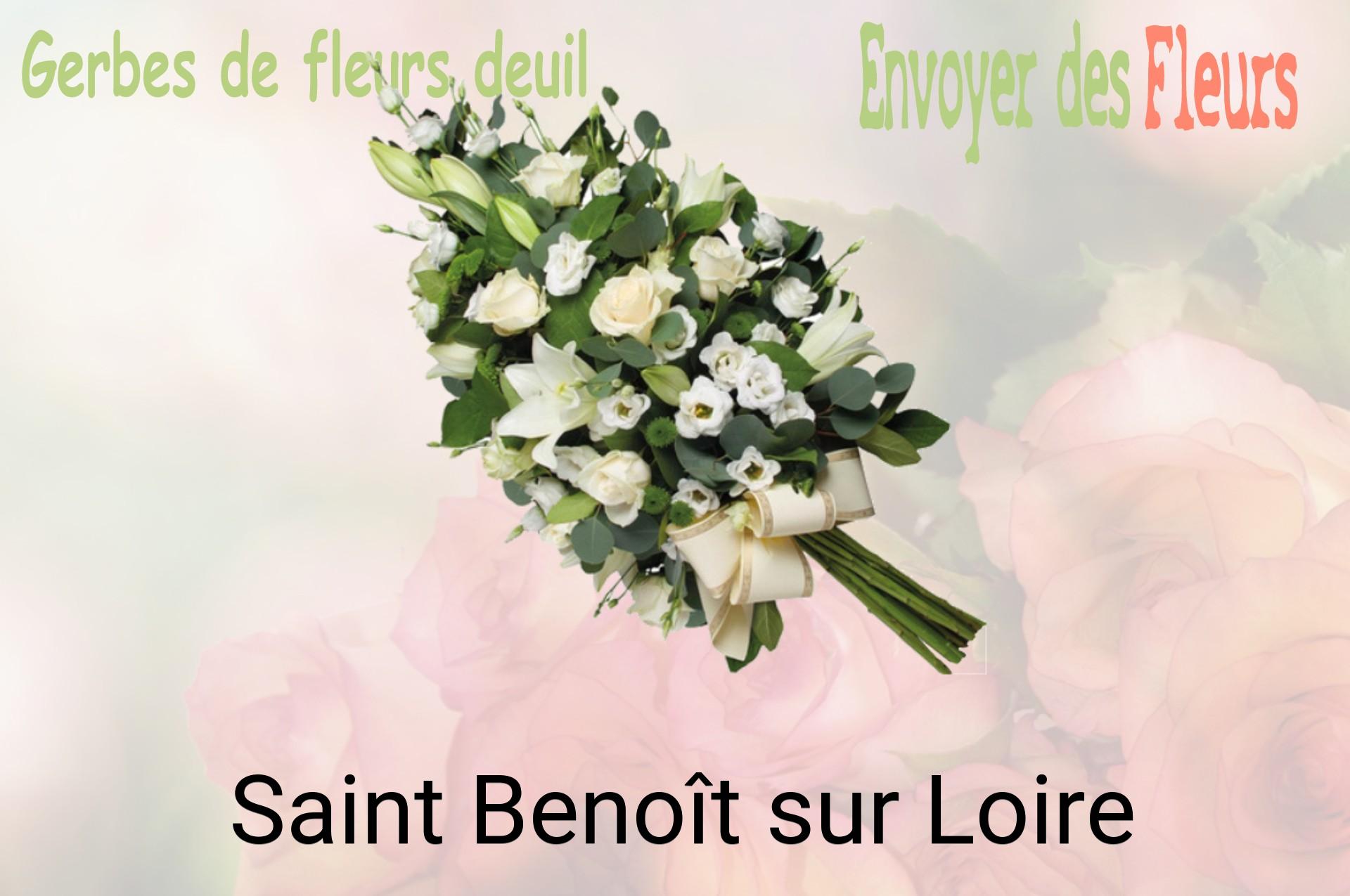 Gerbe de fleurs de deuil livrée à Saint-Benoît-sur-Loire